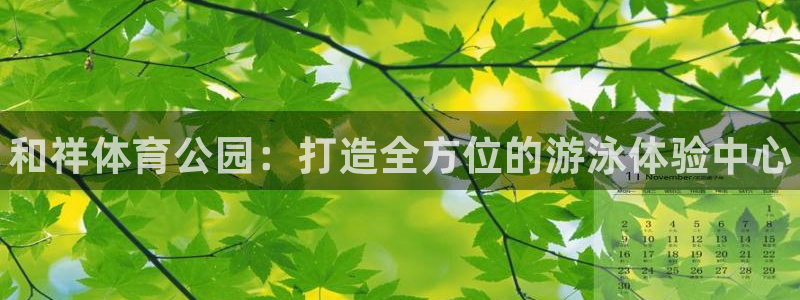 米兰体育官网下载娱乐：和祥体育公园：打造全方位的游泳